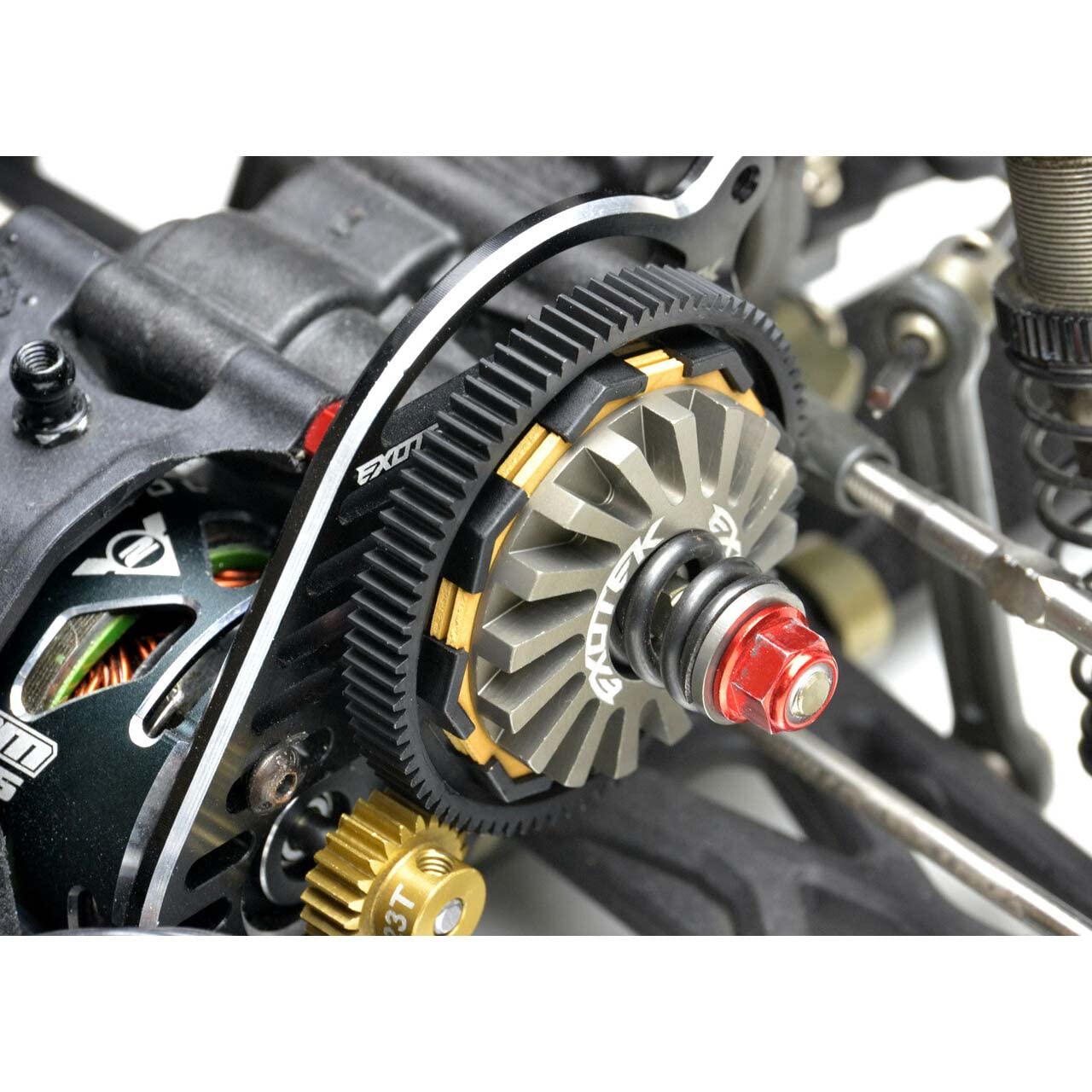 EXOTEK RACING LLC Mk3 Turbine RC Slipper Covers with 3 Pads: Team Associated DR10, TLR 22, ETK2015, Red