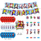 Spider and His Friends Birthday Decorations,Spider and His Friends Party Supplies Include Happy Birthday Banner, Cake Topper and Cupcake Toppers