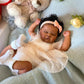 TFJS Lifelike Black Reborn Baby Dolls Sleeping Girl 18 Inch Realistic Looking African American Reborn Newborn Baby Real Life Black Baby Girl Dolls