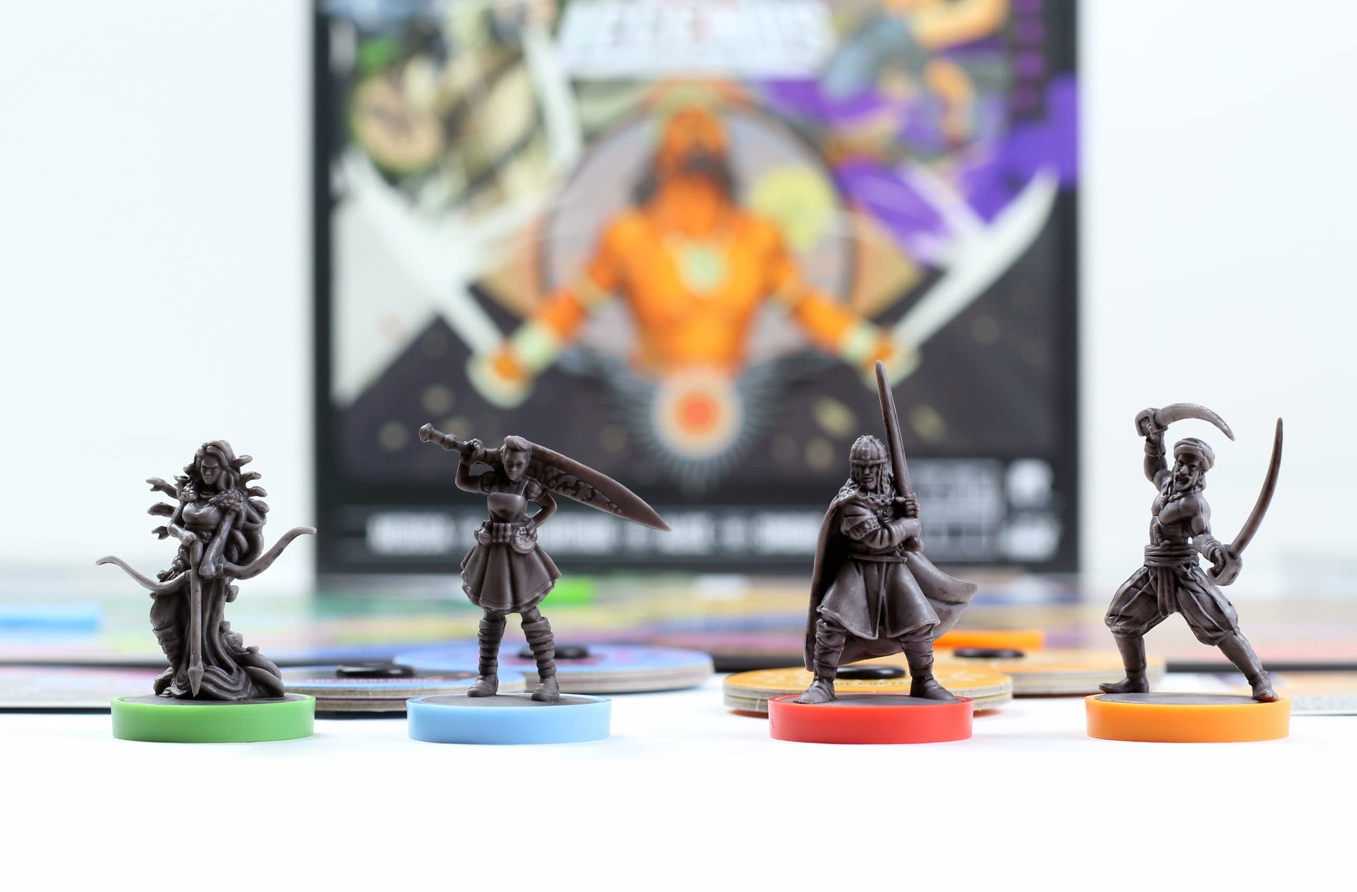 Restoration Games Unmatched Battle of Legends Vol 1 - Strategy Board Game for 2 to 4 Players - Expansion with 4 Heroes and Battlefields - 20-40 Min