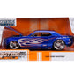 Jada Bigtime Muscle 1:24 1965 Ford Mustang Die-Cast Car, Toys for Kids and Adults(Blue/Silver Flames)
