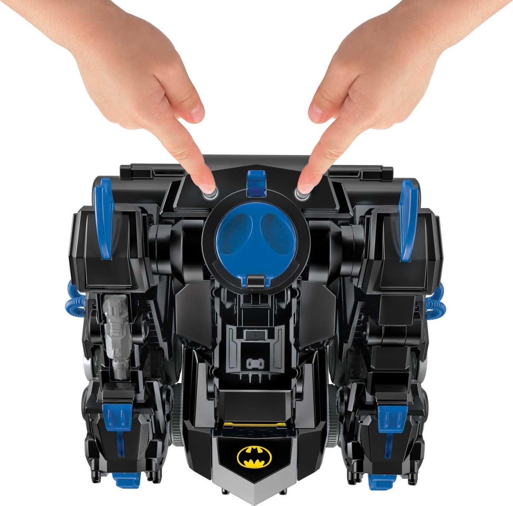 Fisher-Price Imaginext DC Super Friends RC Transforming Batbot 2-Ft-Tall Robot with Lights & Sounds and Remote Control for Pretend Play Kids Ages 3+