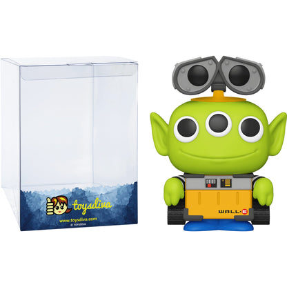 Funko W a l l -E: P o p ! Vinyl Figurine Bundle with 1 Compatible 'ToysDiva' Graphic Protector (760-48363 - B)
