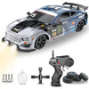 Liberty Imports RC Drift Car 1/16 2.4GHz 4WD Remote Control Sport Racing On-Road Vehicle with LED Light, Batteries and Drift Tires (Silver)
