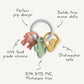 mushie Silicone Western Teething Ring Toy