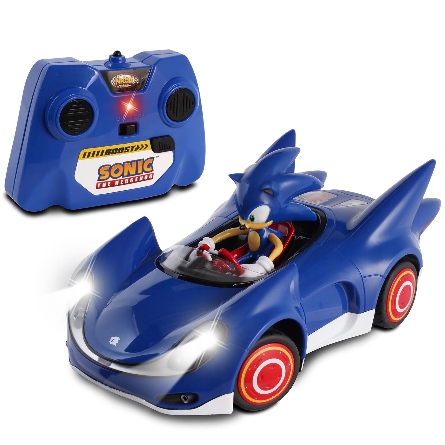 NKOK Sonic & Sega All Stars Racing RC Car - Remote Control, Ages 6+