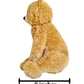 GLEAMING Teddy Bear with Zippered Pocket and Carrying Strap Handle,Bear Plush Toy, 14 inch, Grizzly Bear Brown, Stuffed Animals for Kids, Soft Cuddly