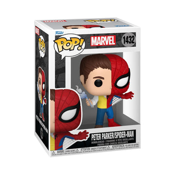 Funko POP Marvel: Split - Spider-Man - Spider-Man/Peter Parker - Marvel Comics - Collectable Vinyl Figure - Gift Idea - Official Merchandise - for