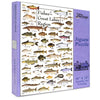 Heritage Puzzle - Fishes of The Great Lakes Region by Duane Raver & Ellen Edmundson 550 Piece Puzzles for Adults - Detailed Nature & Fishing Art