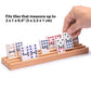 Yellow Mountain Imports Premium Beechwood Domino Racks/Trays (10-Inch) - Set of 4 - Domino Holders for Mexican Train, Chickenfoot and Other Domino