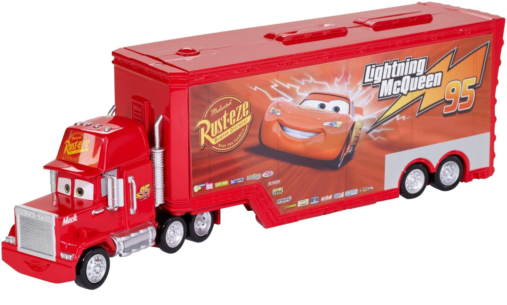 Disney Cars Toys Mack Hauler, Movie Playset, Toy Truck and Transporter, Racing Details for Story and Competition Play, Ages 4 and Up