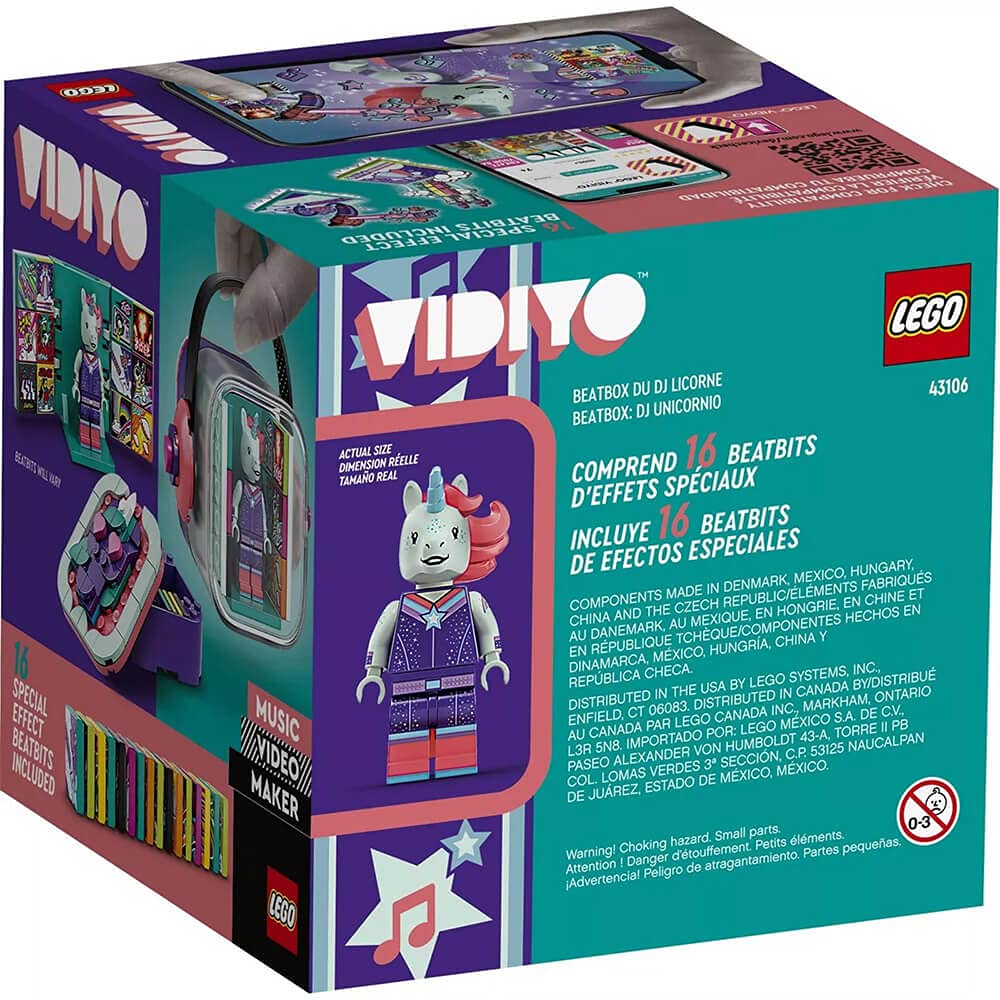 LEGO VIDIYO Unicorn DJ Beatbox 43106 Building Kit with Minifigure; Creative Kids Will Love Producing Music Videos Full of Songs, Dance Moves