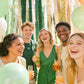 AOBKIAT Wedding Streamers Party Decorations,5 Rolls Olive Green Crepe Paper