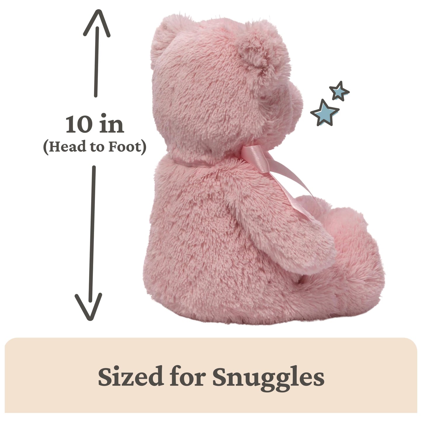 GUND My First Teddy Bear 10-Inch Pink Stuffed Animal for Ages 0+