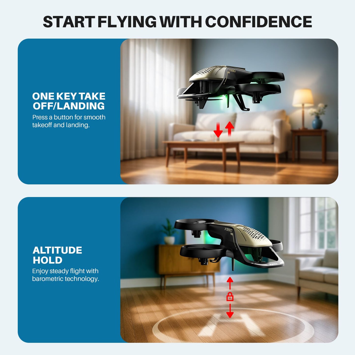 SYMA X990 RC Airplane for Kids, Stunt Flying with Propeller Guard