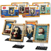 4 Pcs World Famous Painting MOC Building Blocks Toy Set, Compatible with Lego Building Set,Art Portrait Toys,Educational Classic Toy Bricks,STEM Gift