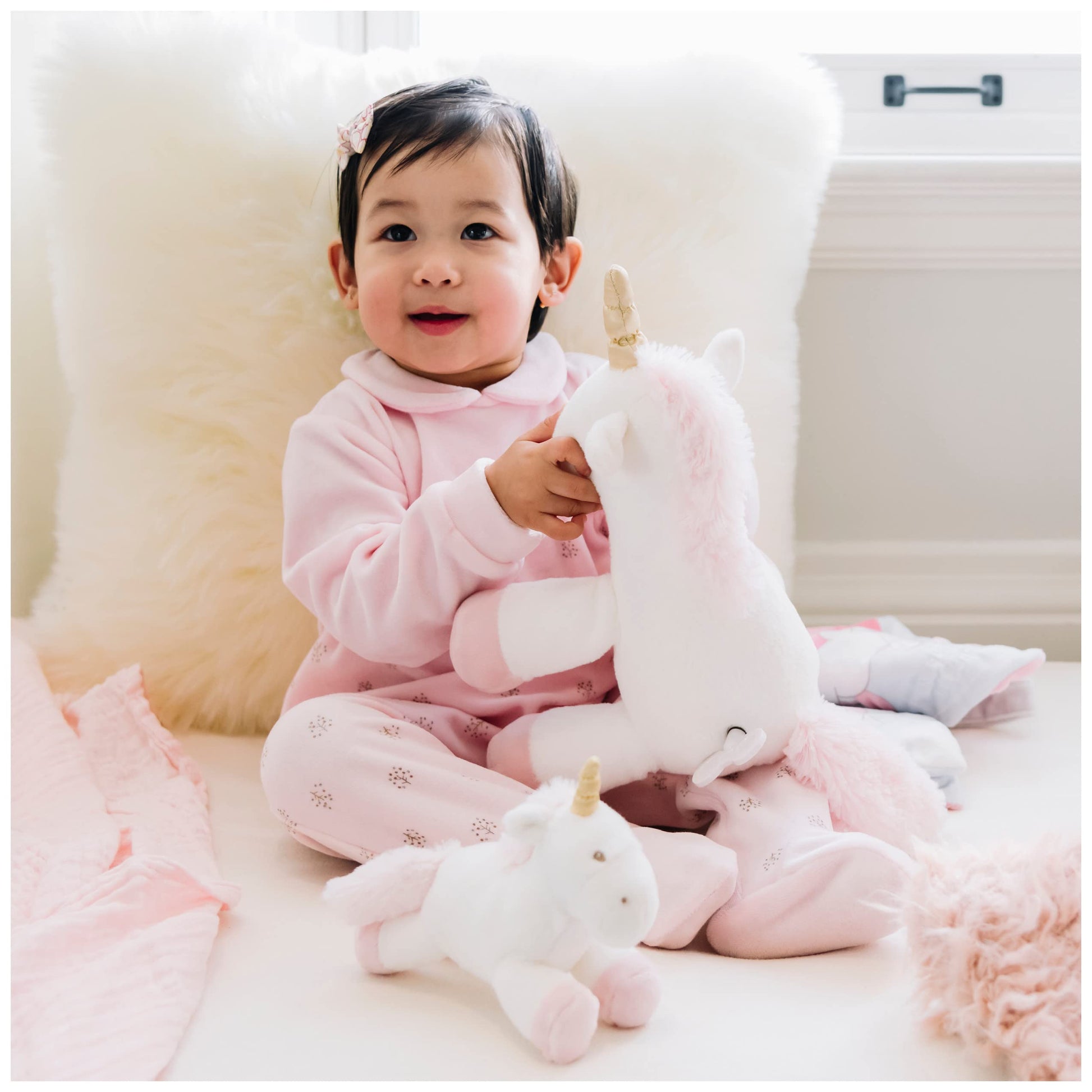 GUND Baby Luna Unicorn Stuffed Plush Rattle, 7”