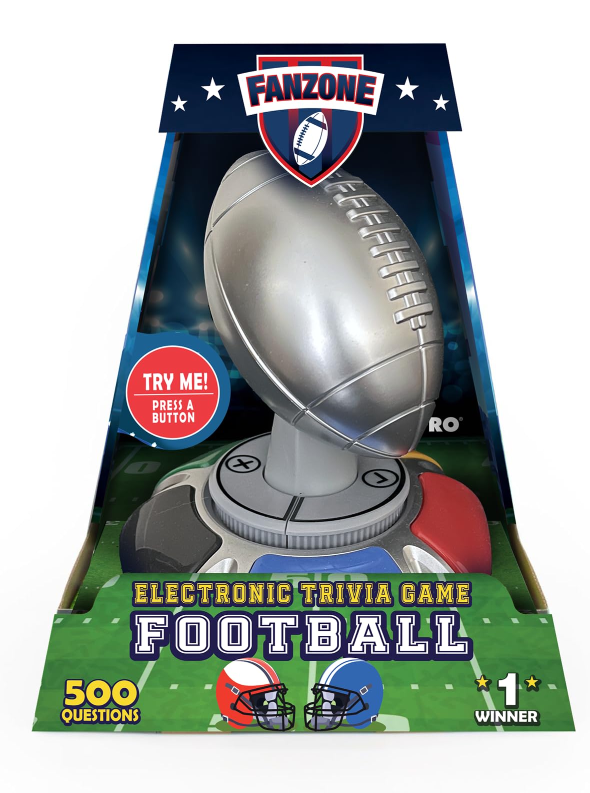 Ultra Pro Fanzone Football Trivia Game - WHO is The Real Fan? Family Party Game Night, Sports Quiz Challenge, Electronic Buzzer, Scoremaster, Gift