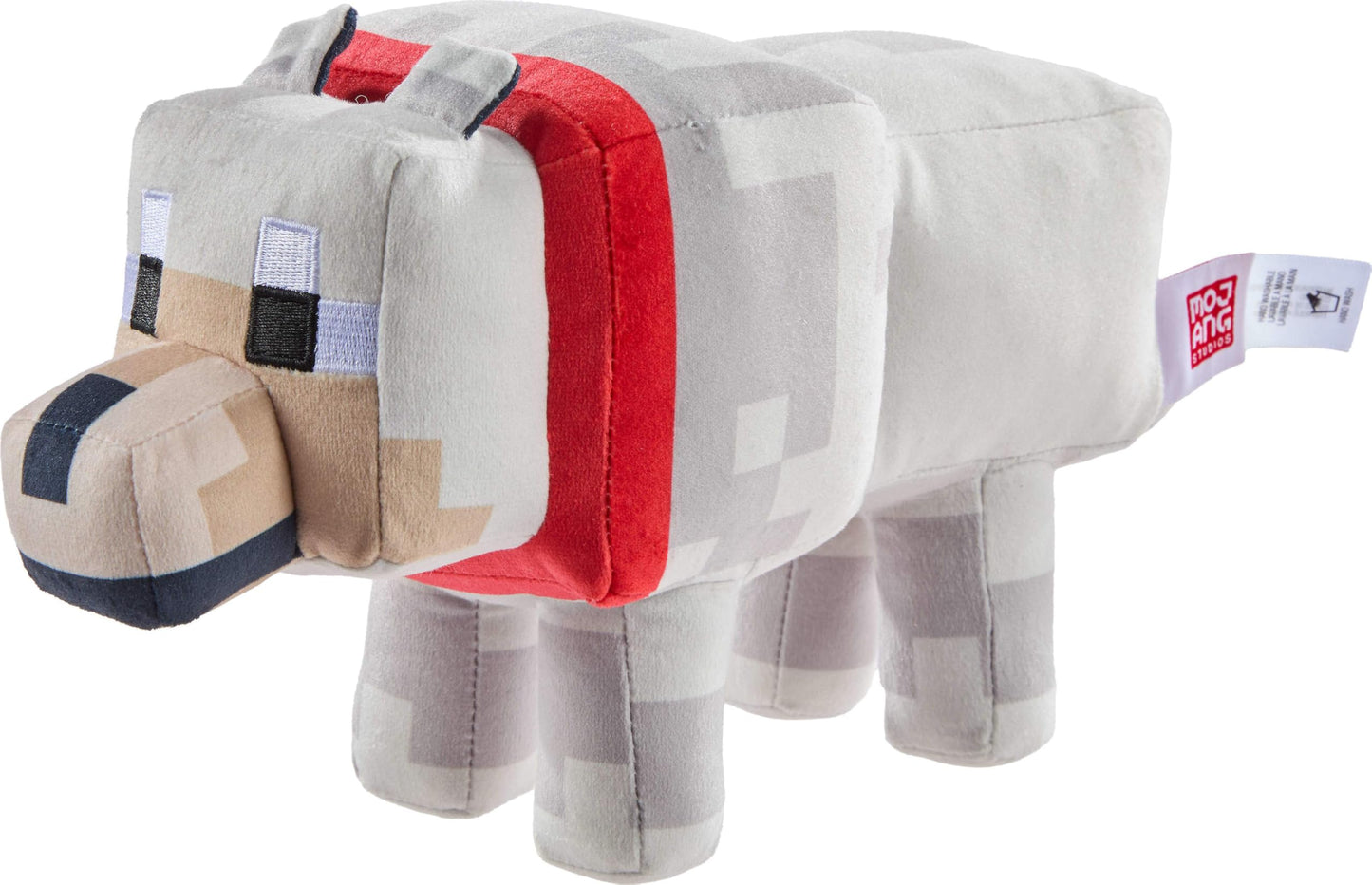 Mattel Minecraft Plush Tamed Wolf Toy, Stuffed Animal, 8-inch Soft Doll Inspired by Video Game Character
