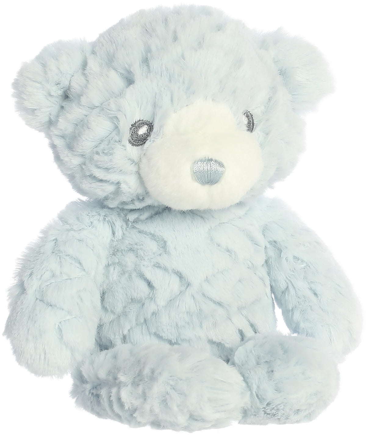 Ebba Huggy Bear 7" Blue Snuggly Baby Stuffed Animal