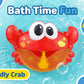 Crab Bubble Machine Bath Toy for Toddlers, Automatic Bubble Blower with Music, PP Material BPA Free Baby Bathtub Toy