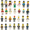 BOIWEX 50pcs Mini Figure People Action Figure, Minifigure Stuffer Toys Building Sets, WW2 Army Building Block Toys