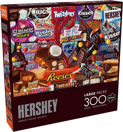 Buffalo Games - Hershey Deluxe Collage - 300 Large Piece Puzzle for Adults