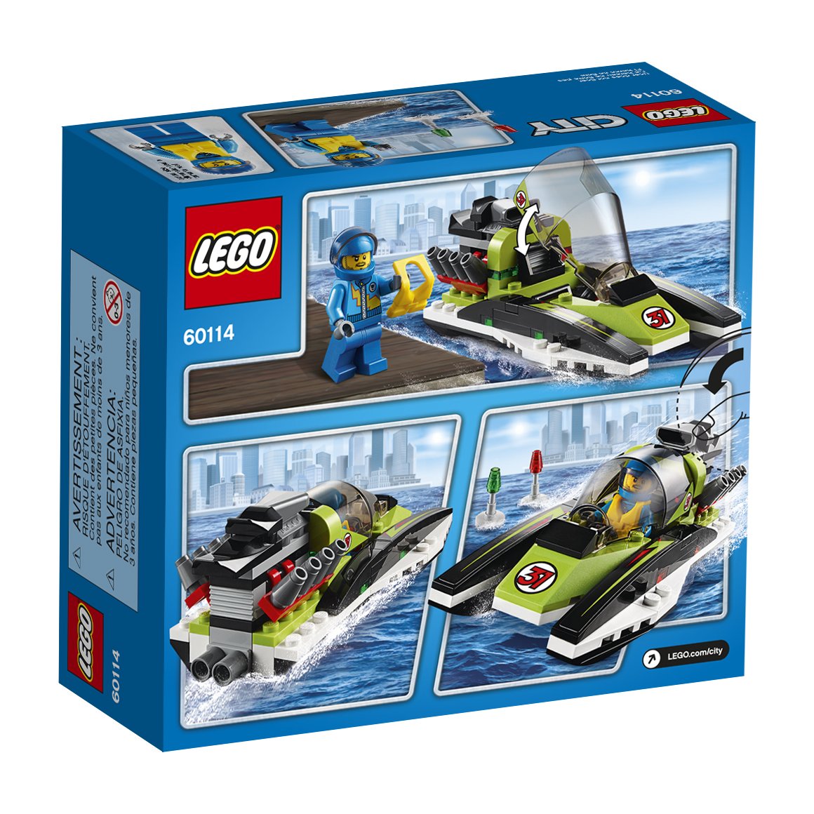LEGO City Great Vehicles Race Boat (95 Piece)