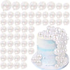 56 PCS Clear Balls Cake Topper Bubble Mini Balloon Topper Ball Cake Picks for Wedding Anniversary Baby Shower Birthday Party