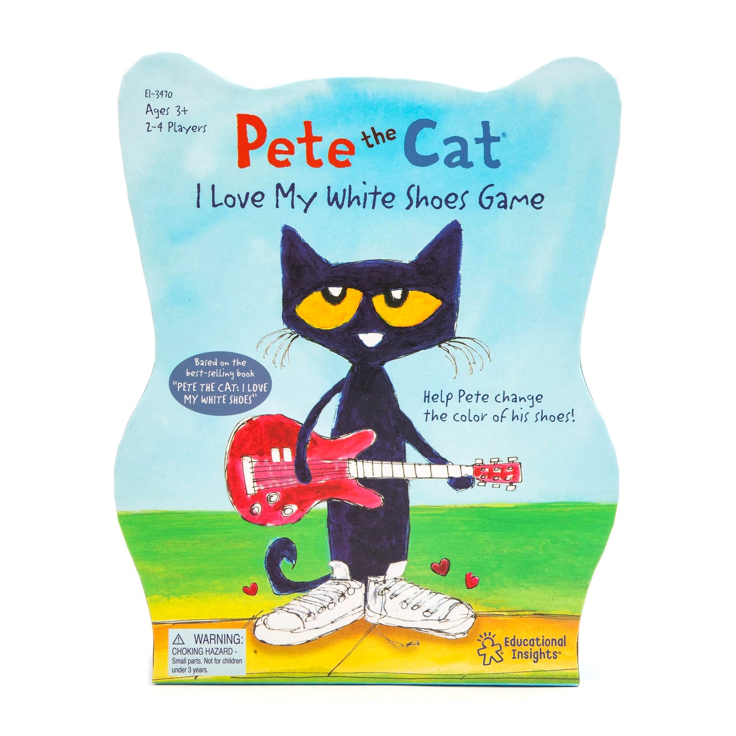 Educational Insights Pete the Cat I Love My White Shoes Game - Color Matching Games for Toddlers 3-5, Preschool Learning Activities, Kids Board Games