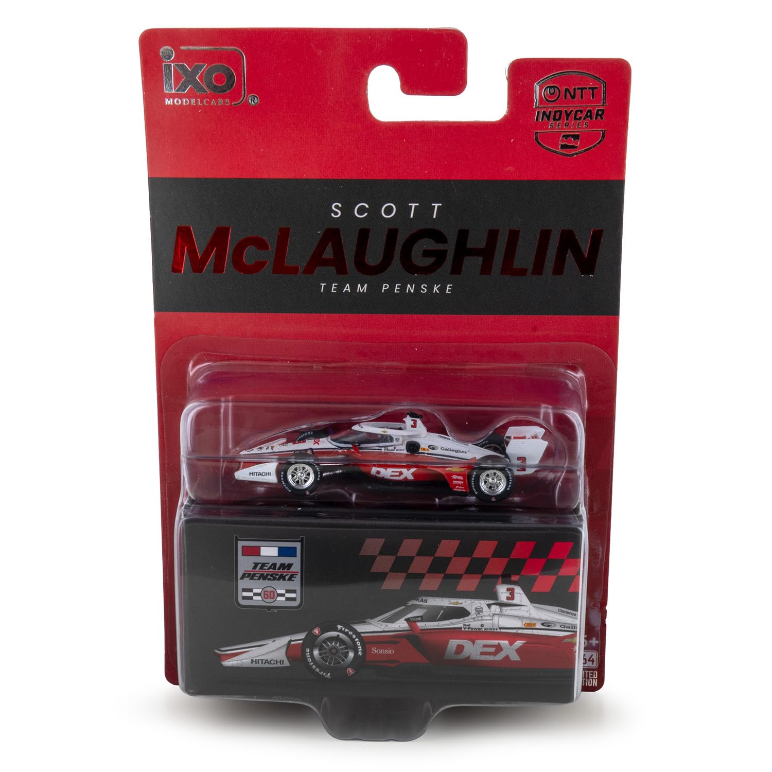IXO Modelcars IND64036 Scott McLaughlin 2026 Indy Series #3 Diecast Car 1:64 Scale