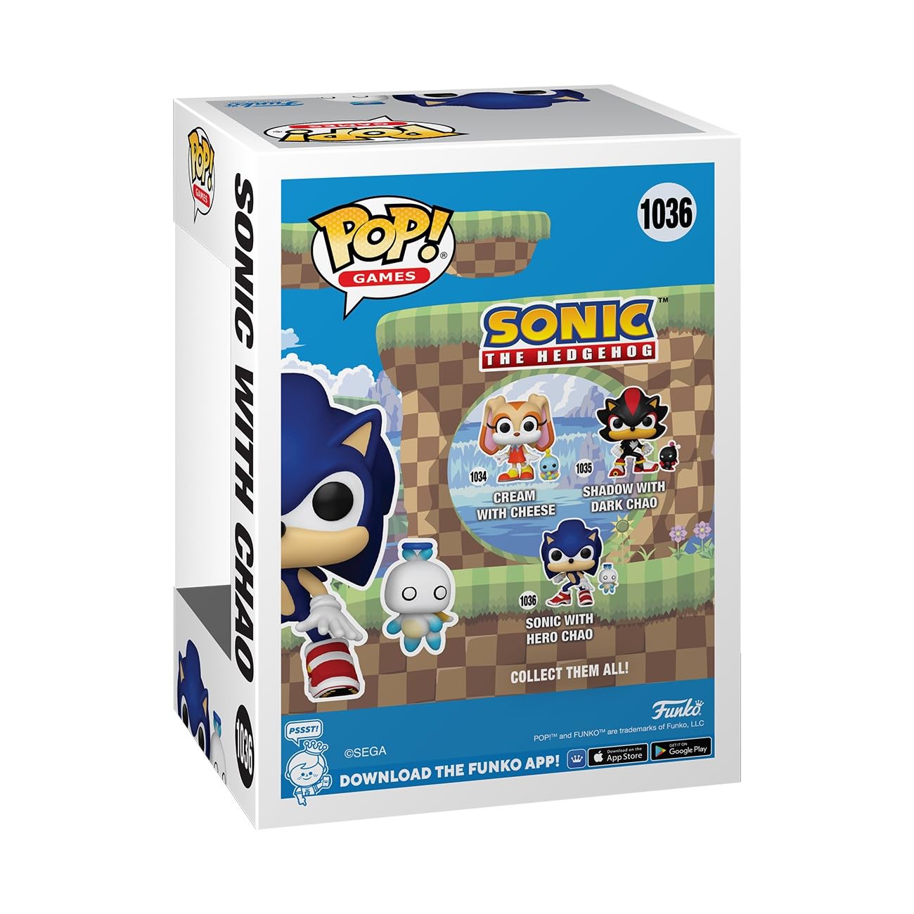 Funko POP & Buddy: Sonic The Hedgehog - Sonic The Hedgehog with Hero Chao - Collectable Vinyl Figure - Gift Idea - Official Merchandise - for Kids &