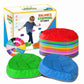 TECKMICO 10-Pack Stepping Stones for Kids,Non-Slip Balance Stones Obstacle Course Coordination Game Encourage Toddler Balance Gross Motor Skills Toys