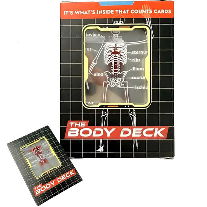 Dexprosy Human Anatomy Playing Cards - Body Deck with 3D Images, Waterproof Transparent Card Deck for Doctors, Nurses, Medical Students & Educators