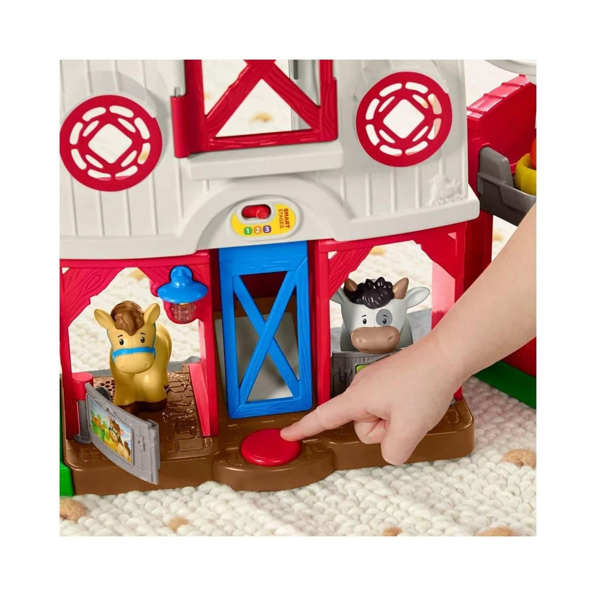 Fisher-Price Little People Toddler Learning Toy Caring for Animals Farm Playset with Smart Stages for Pretend Play Kids Ages 1+ years (Amazon