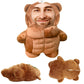 Yibairui Personalized Muscle Bear Pillow, Custom Bear Face Photo Pillow Fun Bedding & Sofa Home Decor Gifts for Dad, Mom, Boyfriend, and Girlfriend
