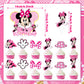 Pink Mouse Birthday Cake Topper for Girls, 25 Pcs Cute Mouse Cake Topper and Cupcake Toppers Set, Cartoon Themed Celebration Cake Decor, Perfect