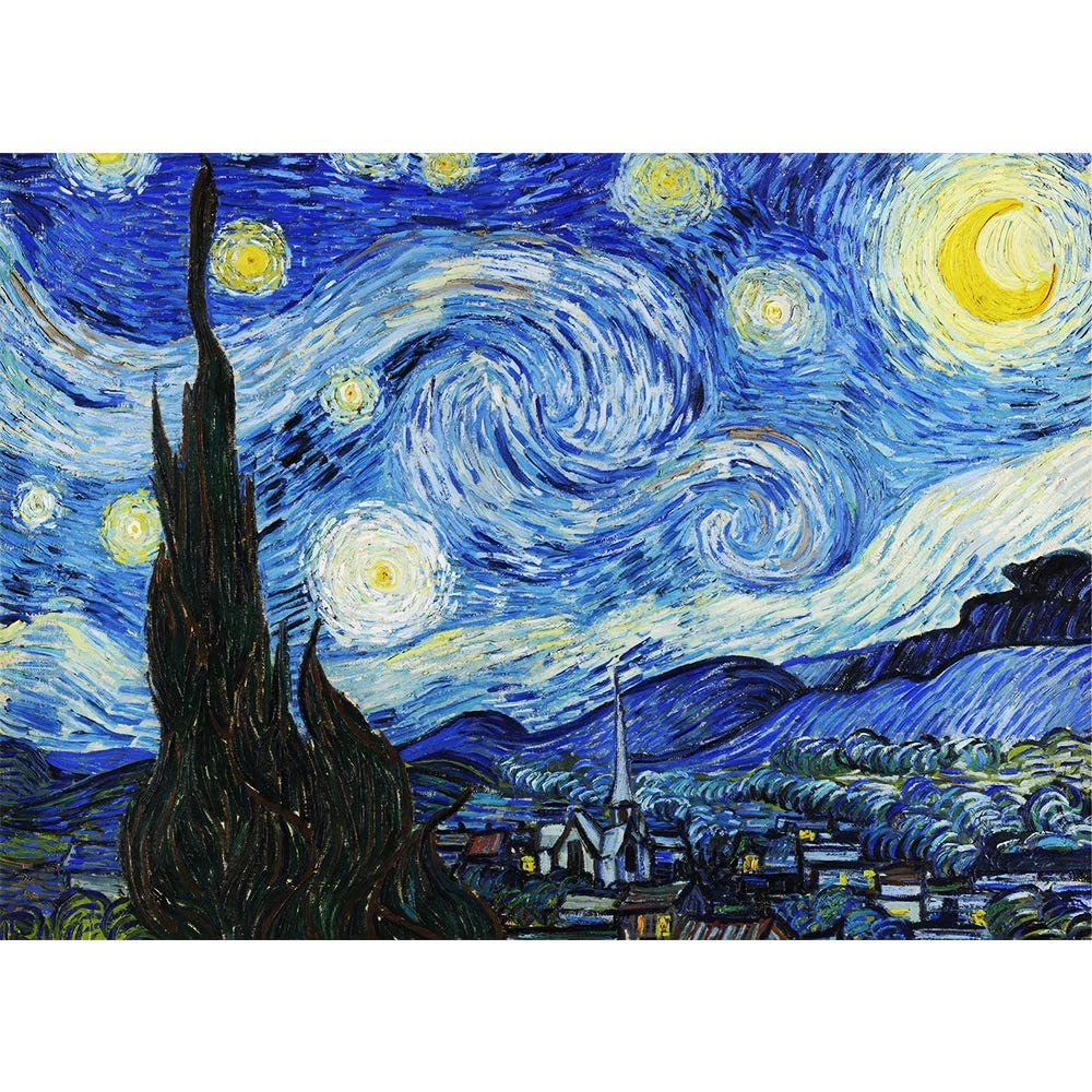 MaxRenard 1000 Piece Puzzle for Adult Van gogh Starry Night Art Masterpiece