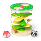 Melissa & Doug Rollables Treehouse Twirl Infant and Toddler Toy (3 Pieces) - FSC Certified