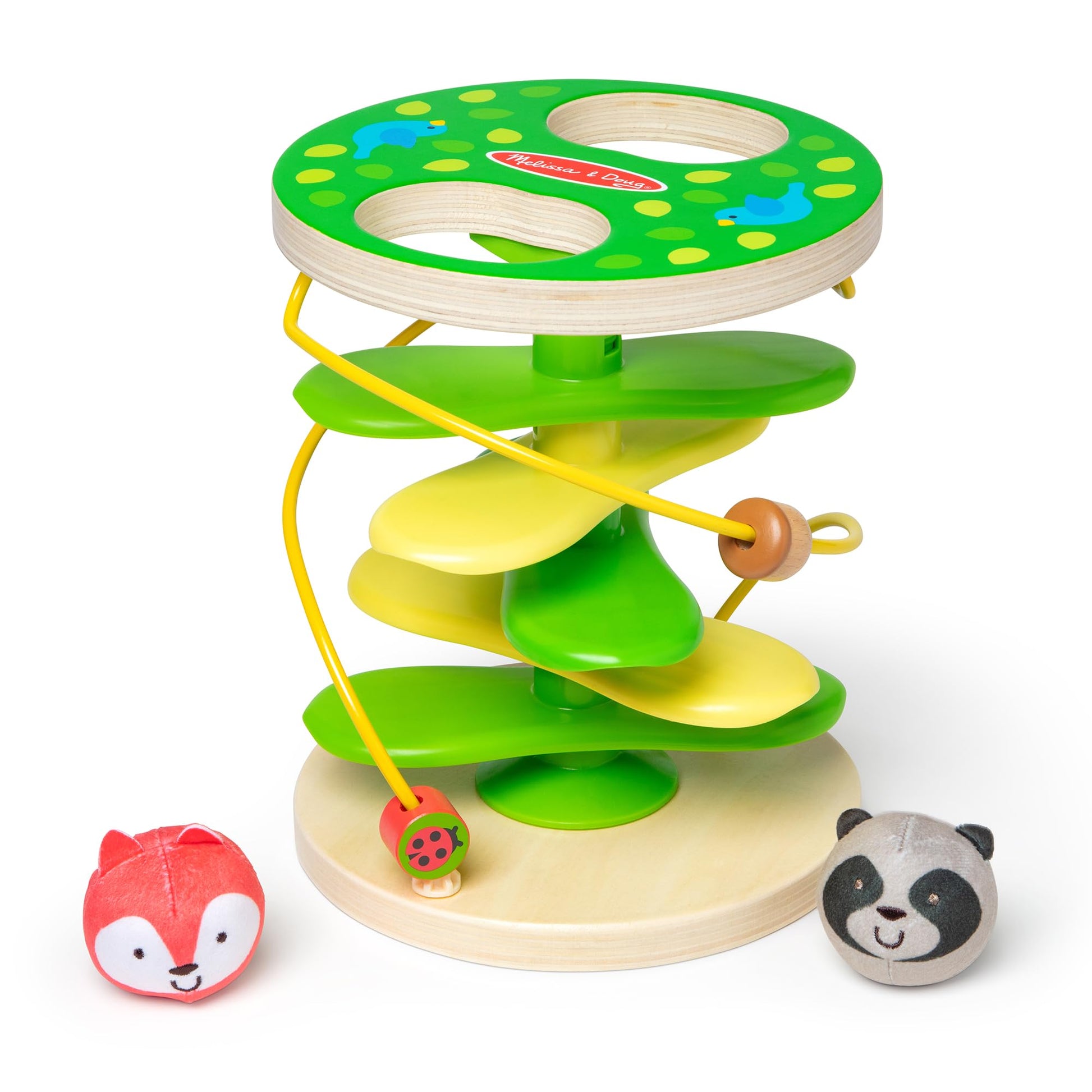 Melissa & Doug Rollables Treehouse Twirl Infant and Toddler Toy (3 Pieces) - FSC Certified
