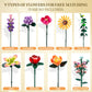 IKIDSUN Flowers Bouquet Building Sets, Artificial Flower Plants for Botanical Collection and Decorative Home, for Girls Women Adults Ages 6+, Birthday