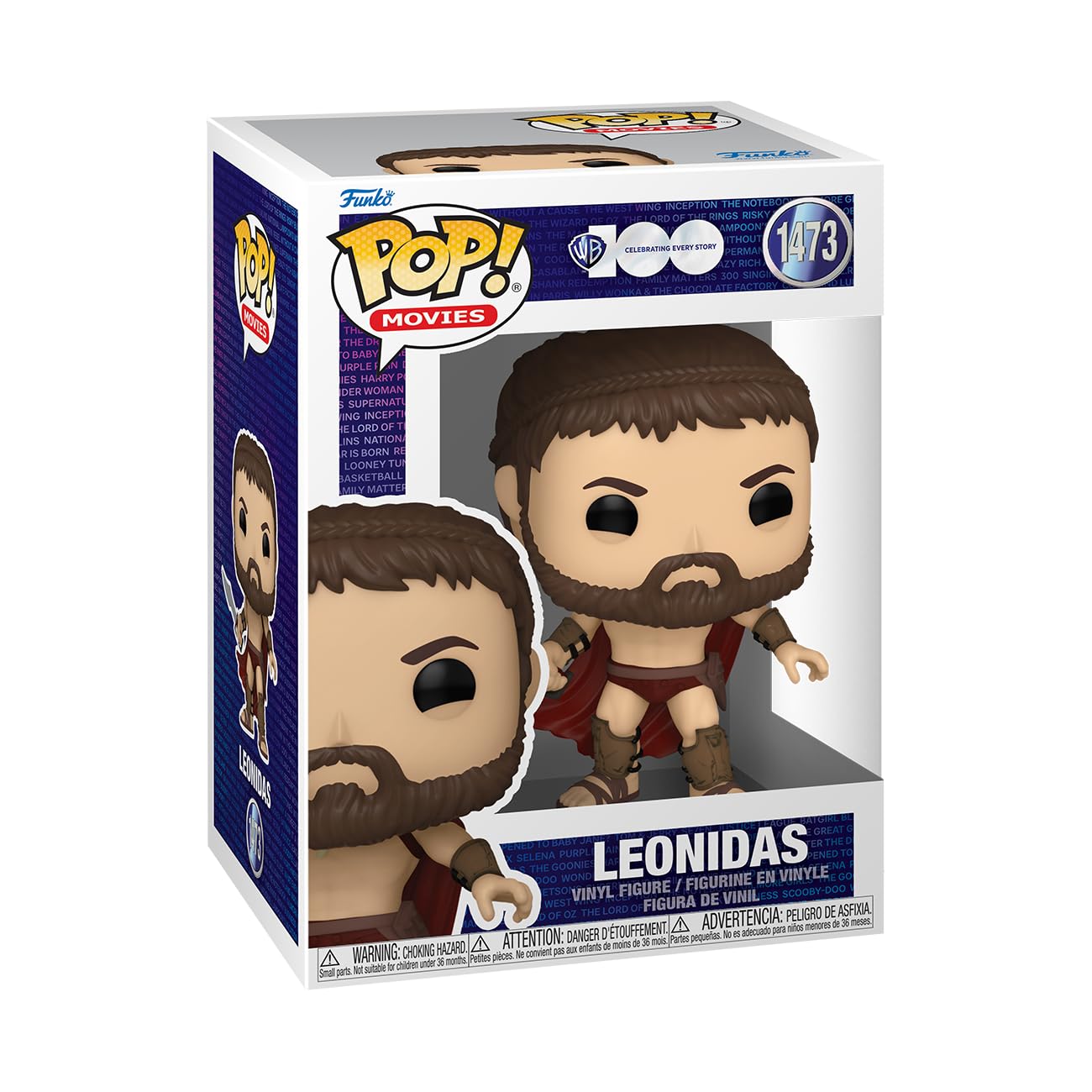Funko POP! Movies: 300 - King Leonidas - 1/6 Odds for Rare Chase Variant - 300 The Movie - Collectable Vinyl Figure - Gift Idea - Official Merchandise