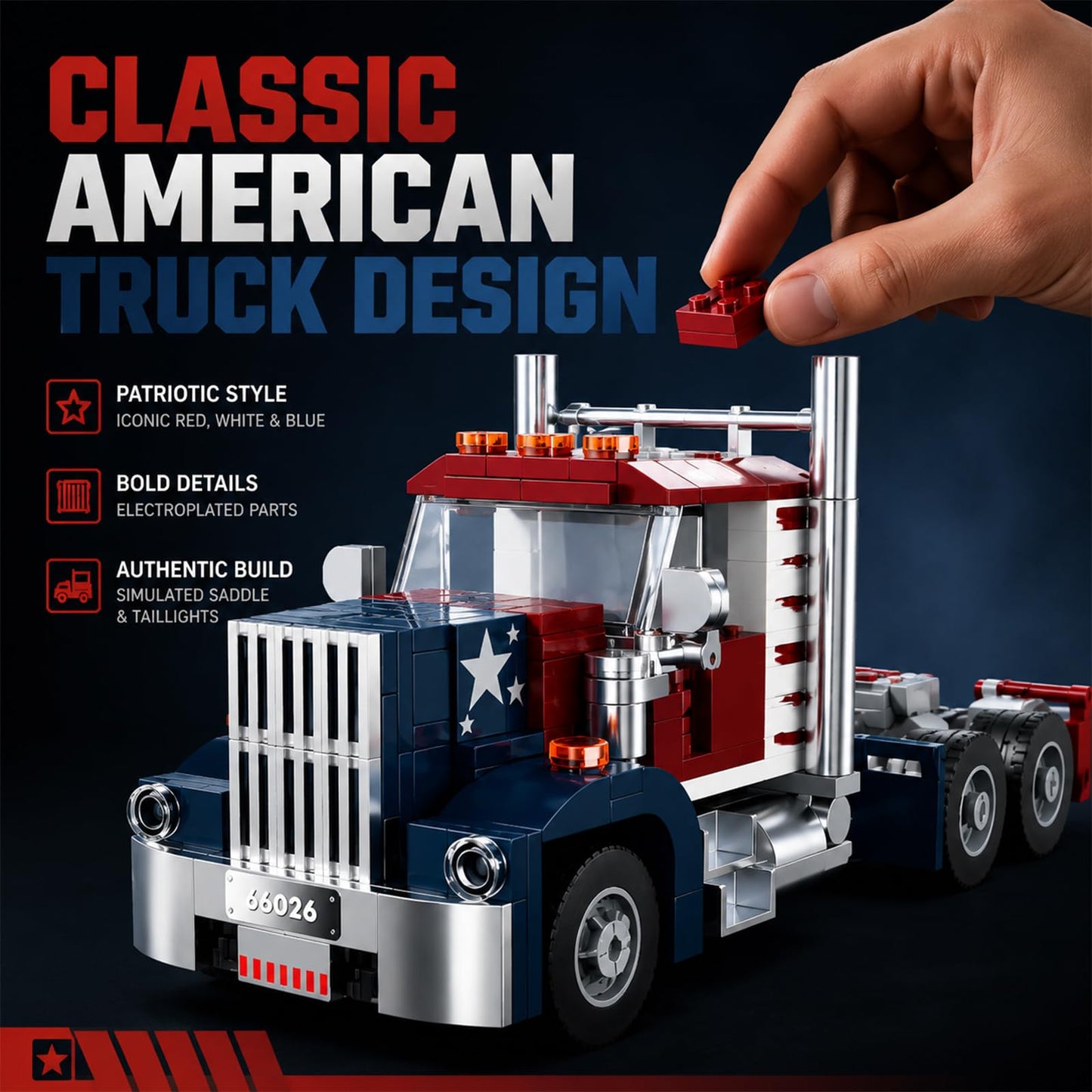 APENGBAOL Semi Truck Building Sets?City Tow Truck Toy Building Block Set for Adults and Boys?268PCS?