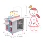 Olivia's Little World 6-in-1 Wooden Baby Doll Changing Station with Crib, Changing Table, High Chair, Double-Door Closet, Sink and Washing Machine