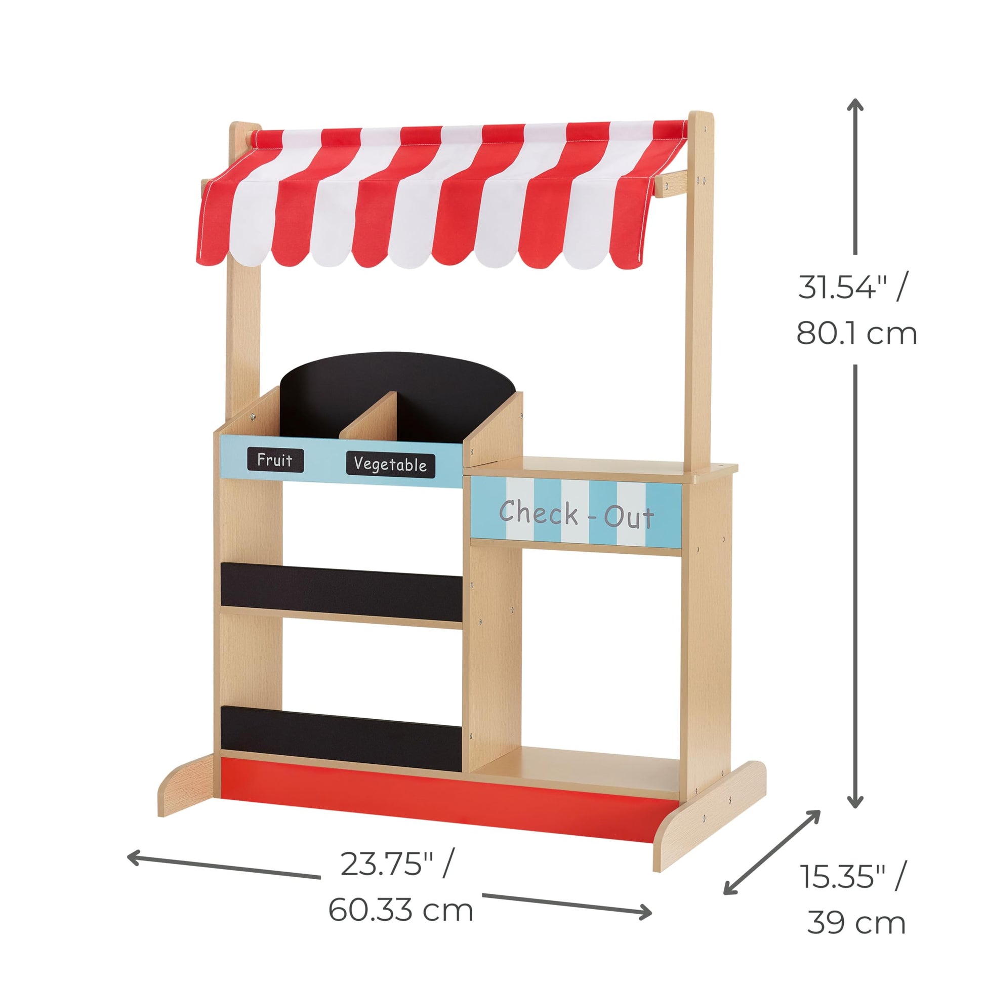 Teamson Kids My Little Helper Market Stand Playset, Multicolor