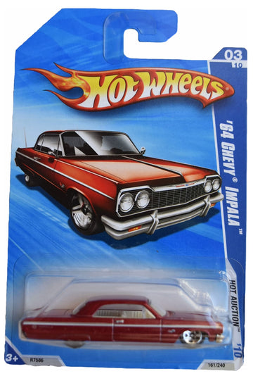 Hot Wheels '64 Chevy Impala, [red] 161/240 2010 Hot Auction 3/10