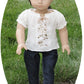 Chic Jeans & Peasant Blouse - Fits 18" American Girl Dolls