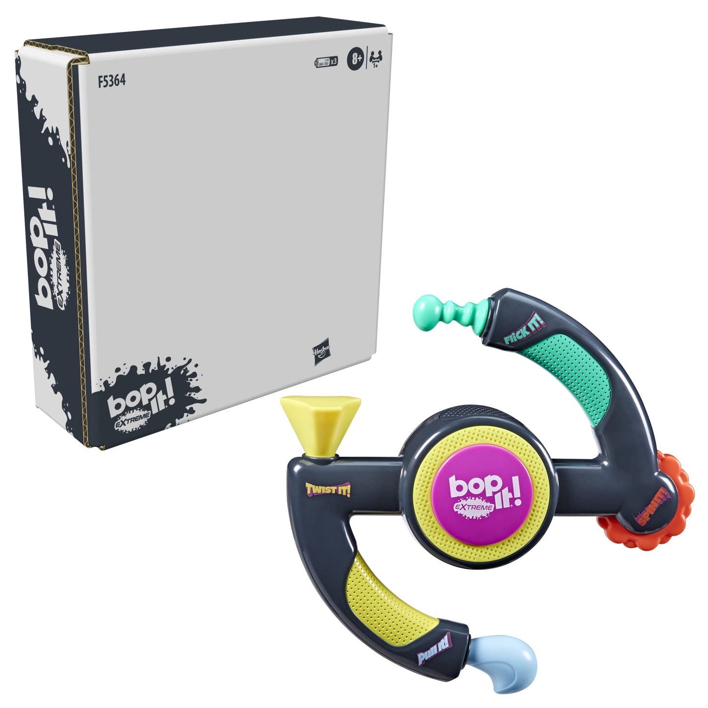 Hasbro Gaming Bop It Extreme Electronic Game for 1 or More Players, Fun Party Interactive Game for Kids Ages 8+, 4 Modes Including One-On-One Mode