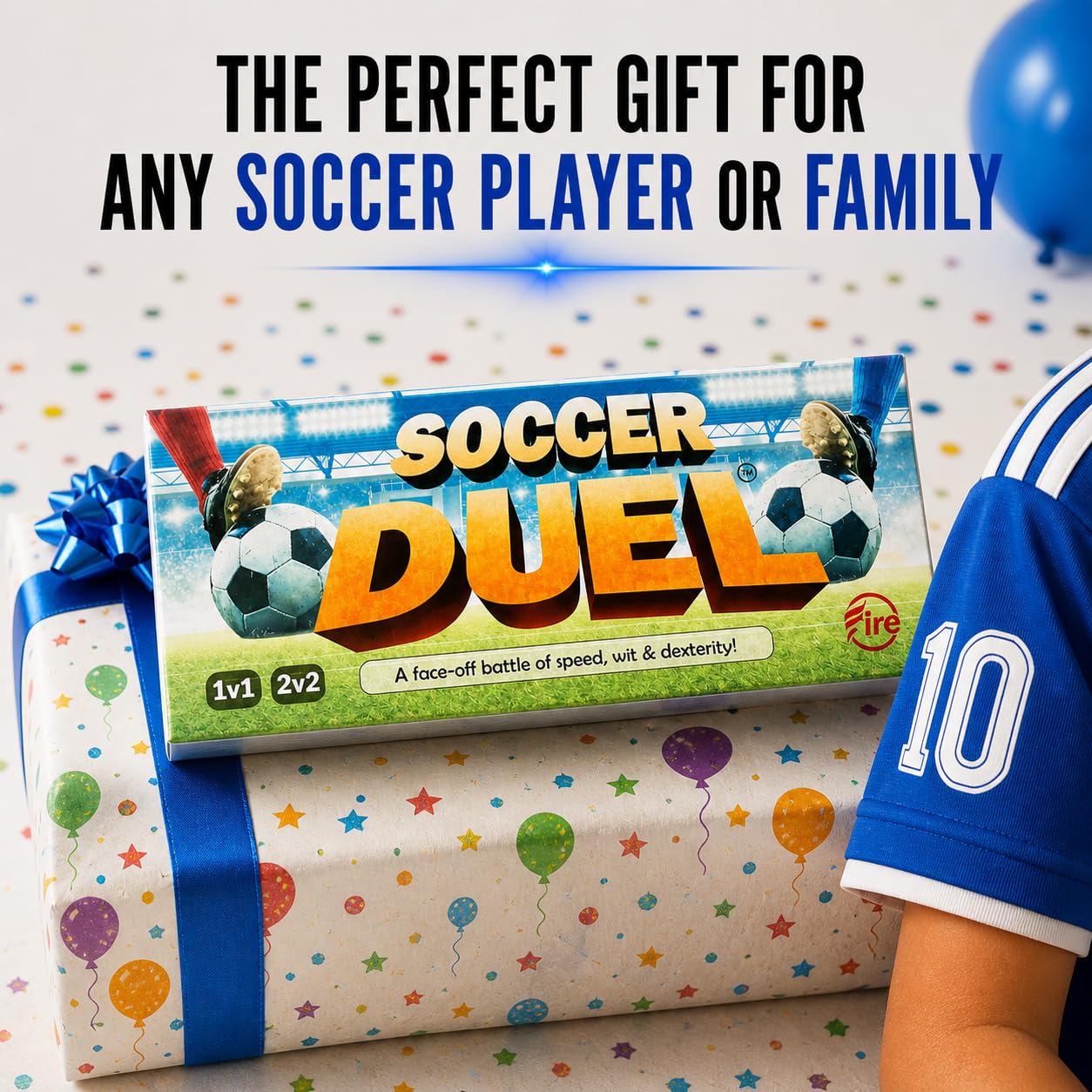 Soccer Duel Tile Game - Fast-Paced Real-Time 1v1 Soccer Strategy Game | Head-to-Head Family Game for Kids, Teens & Adults | Screen-Free Travel Game