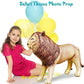 Jet Creations Inflatable Male Lion with Mane Stuffed Animal, Standing - Ideal for Safari or Wildlife Theme Parties, Favors, and Decorations, Size 36